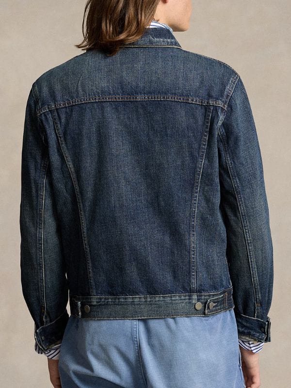 The Hunting Wives S01 Evan Jonigkeit Denim Jacket Blue