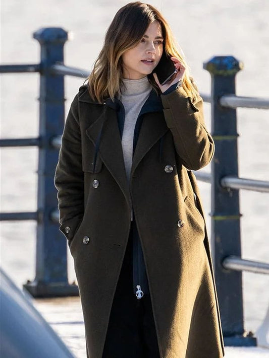 The Jetty S01 Jenna Coleman Trench Coat Ember Manning The Jetty S01 Jenna Coleman Trench Coat