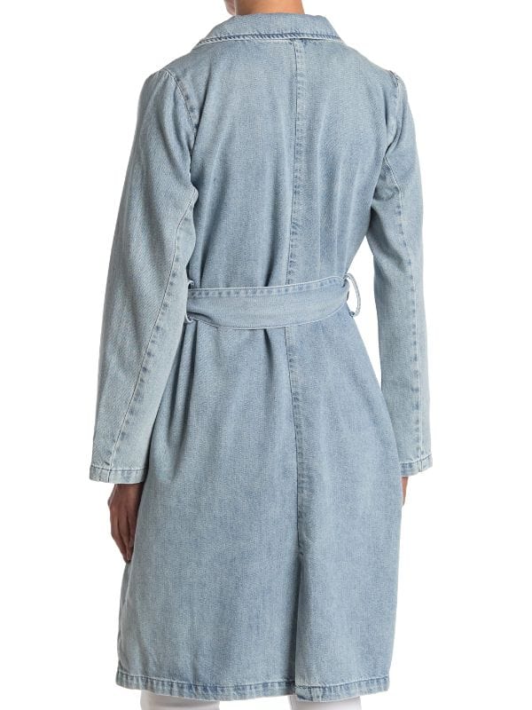 The Kardashians S06 Khloe Kardashian Denim Trench Coat The Kardashians S06 Khloe Kardashian Denim Trench Coat Blue