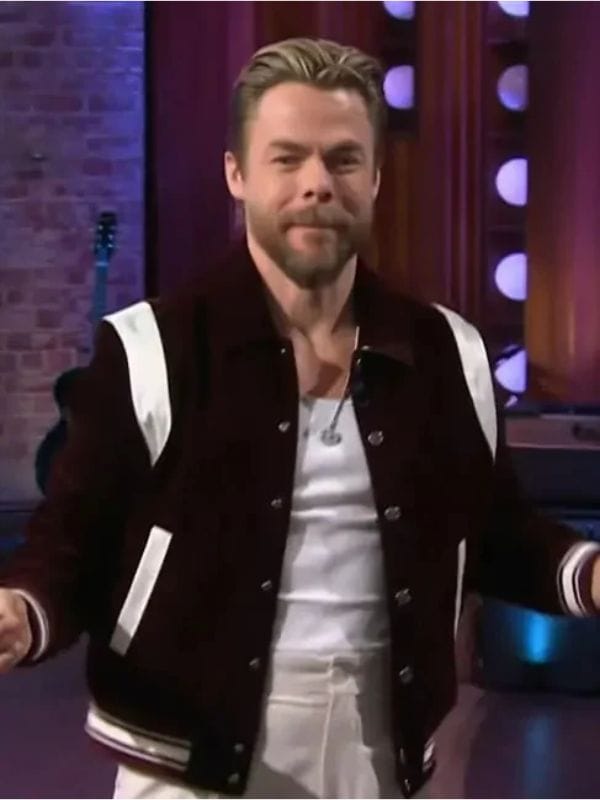 The Kelly Clarkson Show 2026 Derek Hough Varsity Jacket