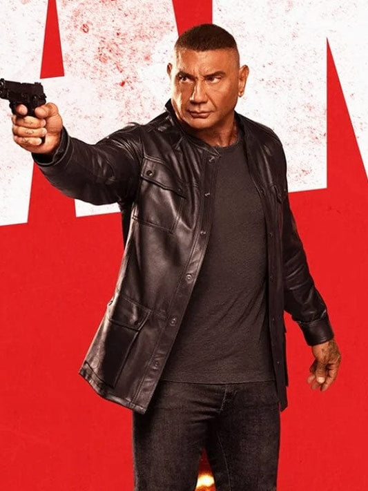 The Killers Game 2024 Dave Bautista Black Jacket