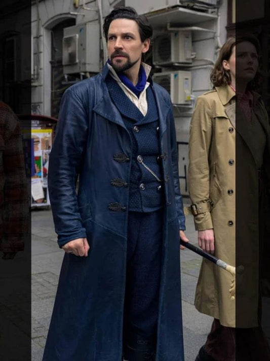 The Librarians: The Next Chapter Vikram Chamberlain Leather Coat