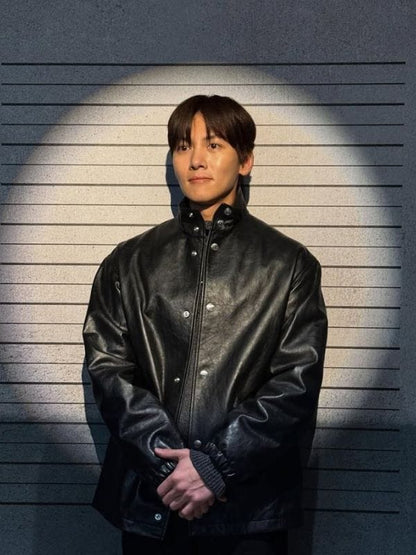 The Manipulated S01 Ji Chang-wook Leather Jacket Black