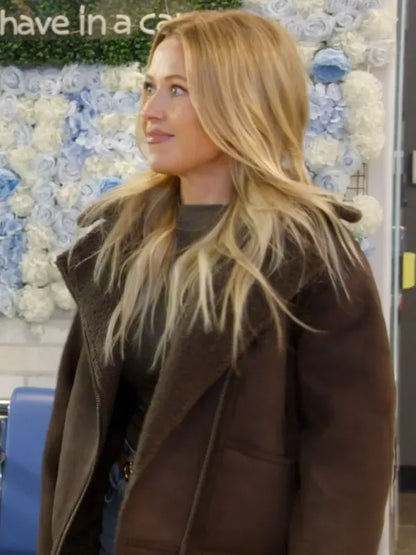 The McBee Dynasty Masha Petrova Suede Shearling Jacket