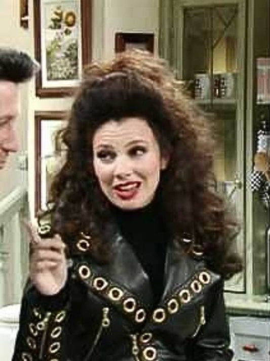 The Nanny S02 Fran Fine Black Leather Jacket The Nanny S02 Fran Fine Black Leather Jacket
