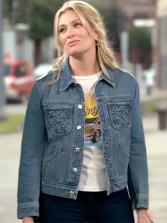 The Neighborhood S07 Beth Behrs Denim Jacket The Neighborhood S07 Beth Behrs Denim Jacket