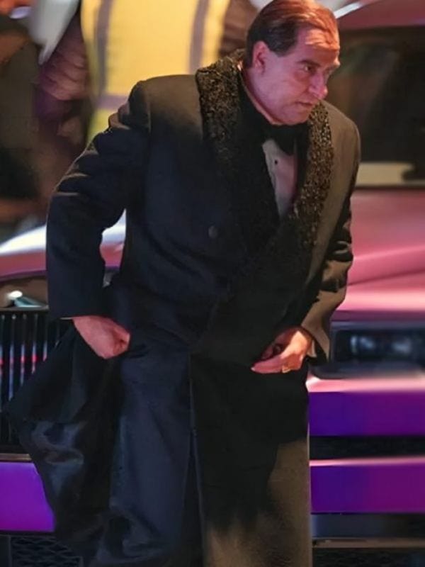 The Penguin 2024 Colin Farrell Black Wool Trench Coat