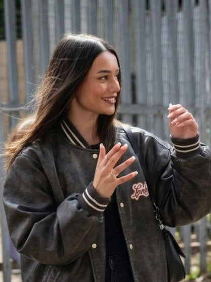 The Princess Diaries S01 Jasmine Leather Bomber Jacket