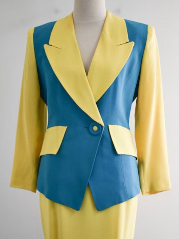 The Righteous Gemstones S04 Edi Patterson Colorblock Blazer The Righteous Gemstones S04 Edi Patterson Colorblock Blazer