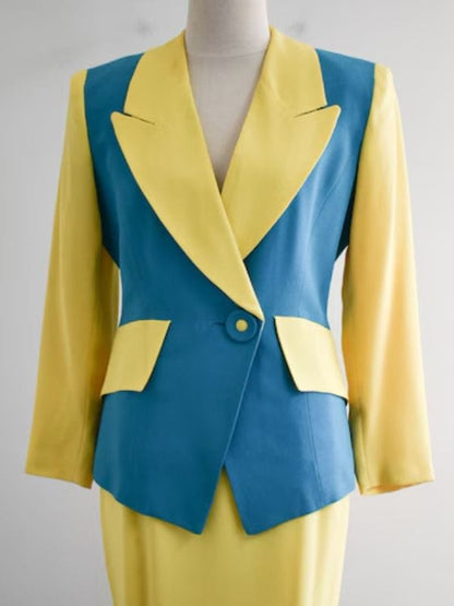The Righteous Gemstones S04 Edi Patterson Colorblock Blazer The Righteous Gemstones S04 Edi Patterson Colorblock Blazer