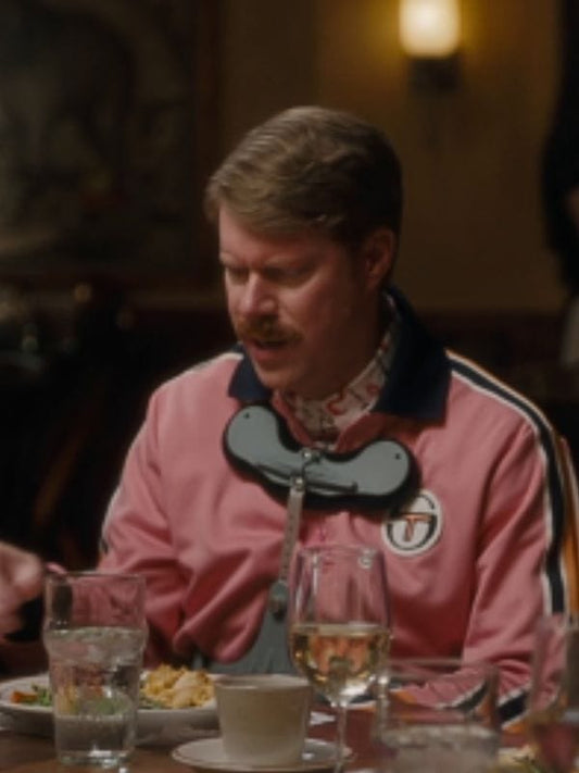The Righteous Gemstones S04 Tim Baltz Pink Track Jacket