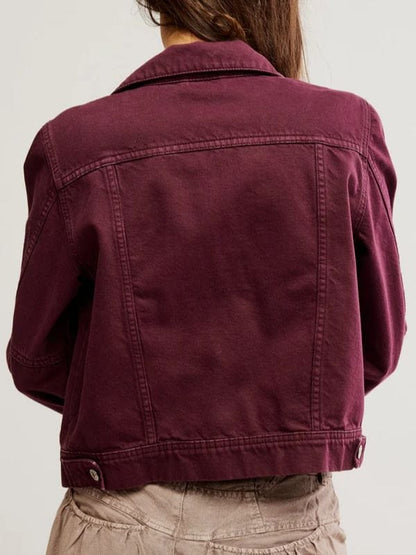 The Rookie S07 Bailey Nune Burgundy Denim Jacket