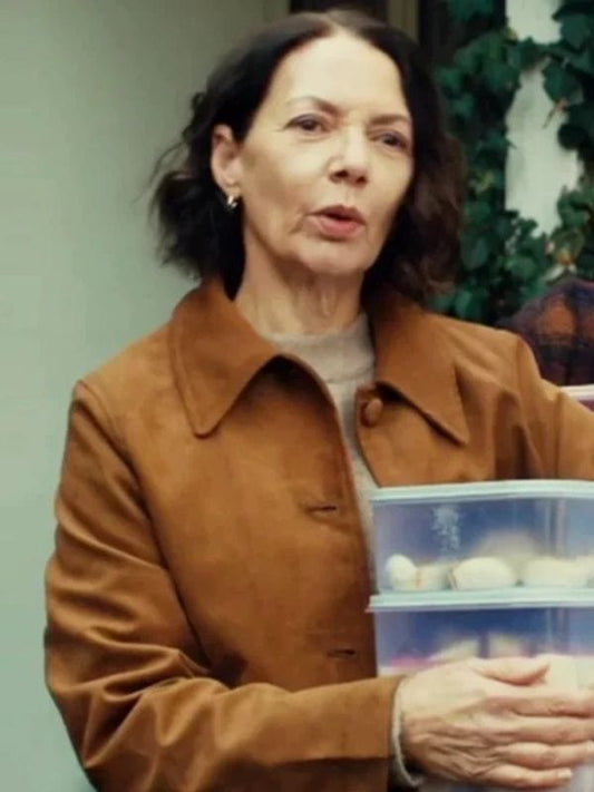 The Rumour S01 Joanne Whalley Brown Suede Jacket
