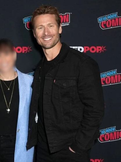 The Running Man NYCC Glen Powell Black Jacket