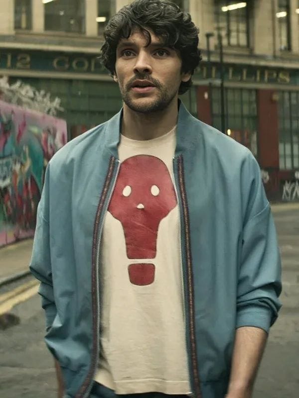 The Sandman 2025 Colin Morgan Bomber Jacket Blue