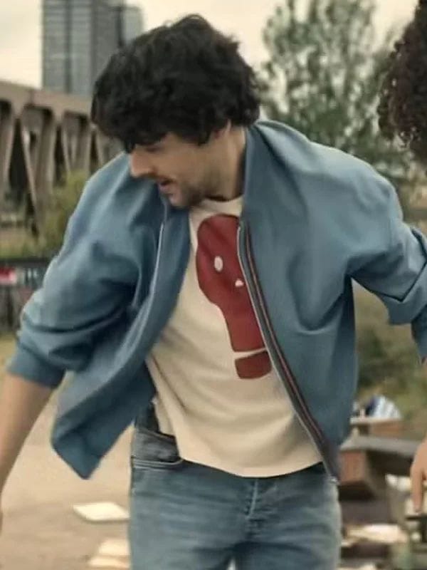 The Sandman 2025 Colin Morgan Bomber Jacket Blue
