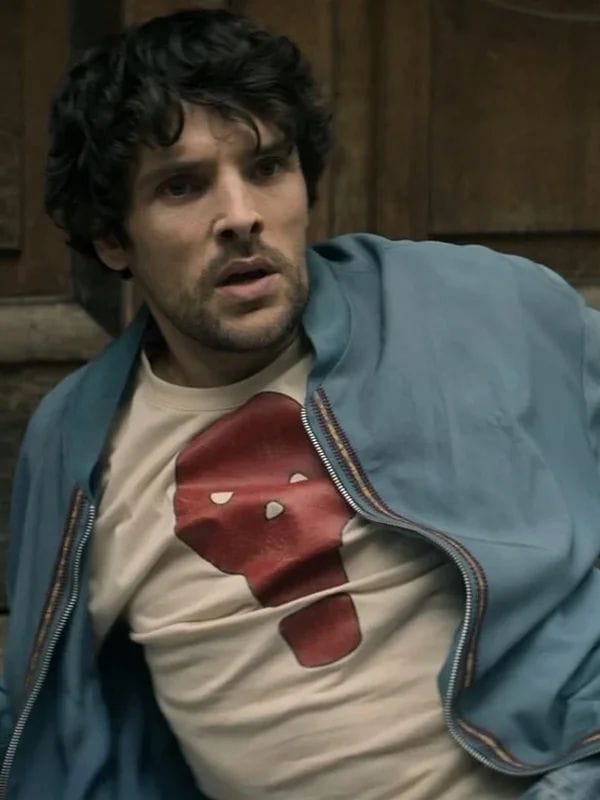 The Sandman 2025 Colin Morgan Bomber Jacket Blue