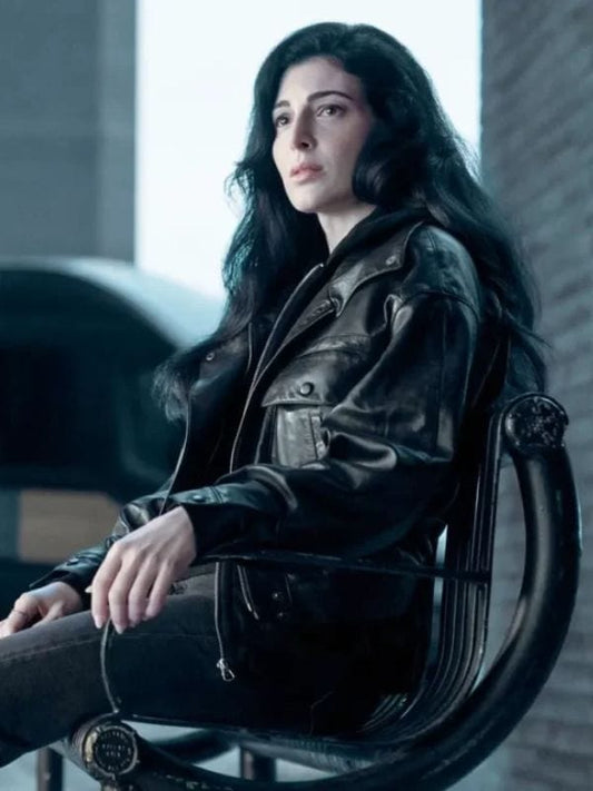 The Sandman S02 Razane Jammal Black Leather Jacket