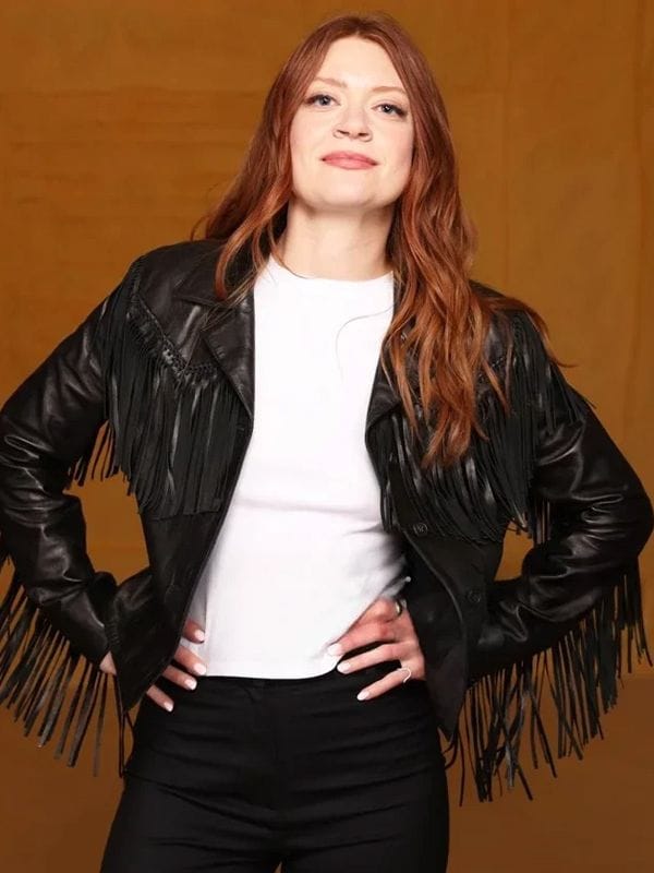 The Surrender Colby Minifie Fringed Leather Jacket