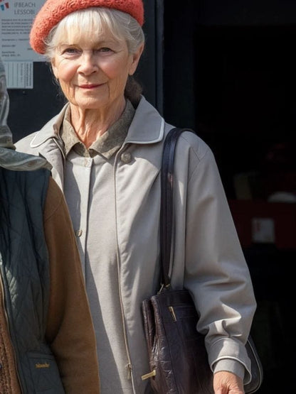 The Thursday Murder Club Celia Imrie Grey Jacket