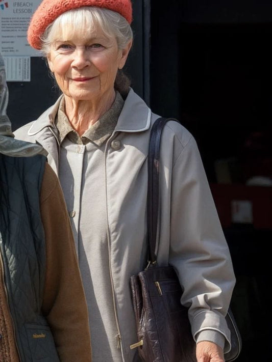 The Thursday Murder Club Celia Imrie Grey Jacket