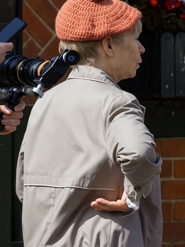 The Thursday Murder Club Celia Imrie Grey Jacket