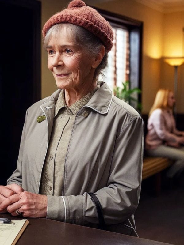 The Thursday Murder Club Celia Imrie Grey Jacket