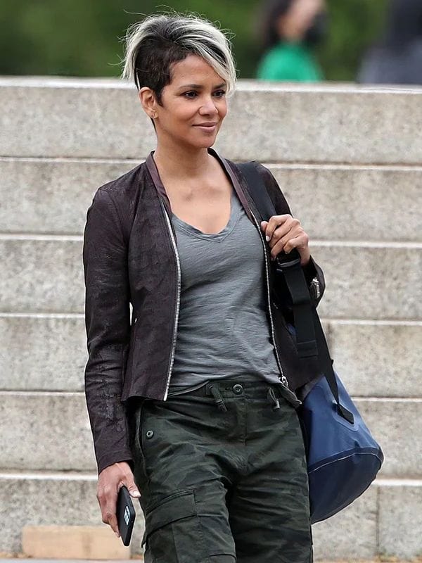 The Union Roxanne Hall Brown Jacket Halle Berry The Union Roxanne Hall Brown Jacket 