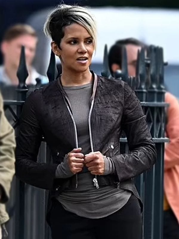 The Union Roxanne Hall Brown Jacket Halle Berry The Union Roxanne Hall Brown Jacket 