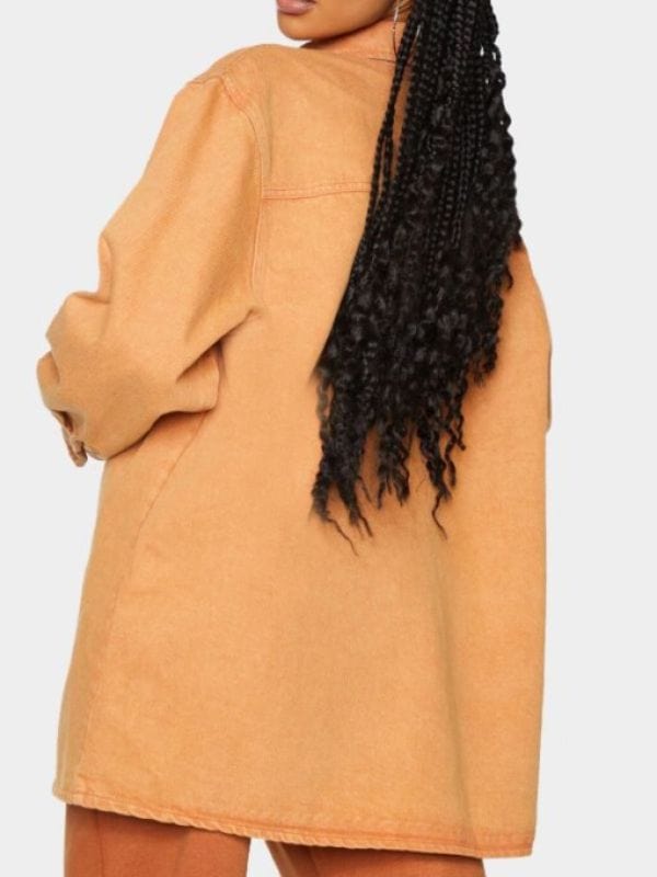 The Valley Jasmine Goode Brown Oversized Jacket The Valley Jasmine Goode Brown Oversized Jacket
