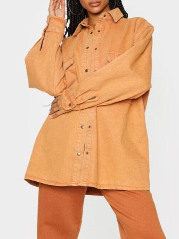 The Valley Jasmine Goode Brown Oversized Jacket The Valley Jasmine Goode Brown Oversized Jacket