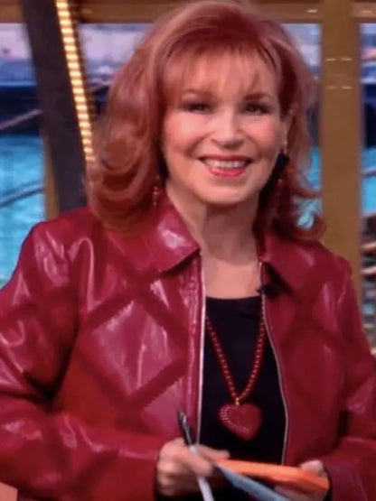 The View 2026 Joy Behar Red Leather Jacket