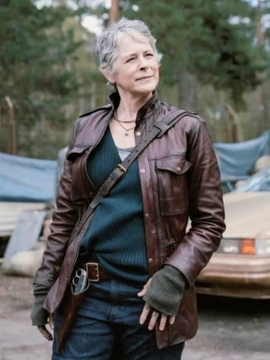 The Walking Dead Daryl Dixon S03 Melissa McBride Leather Jacket
