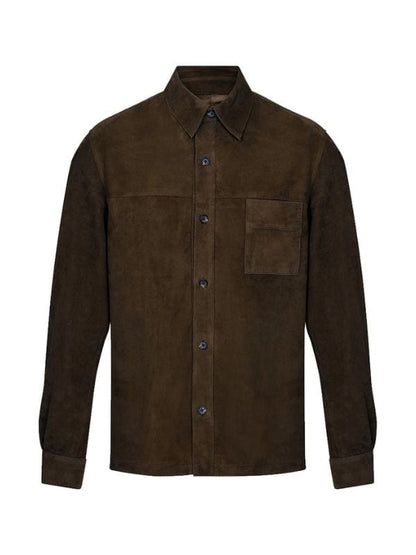 The Woman in Cabin 10 Guy Pearce Suede Jacket