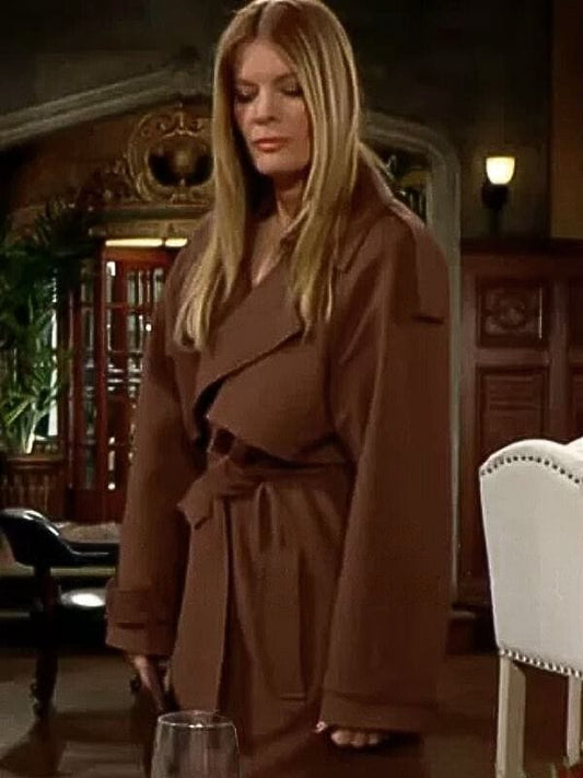 The Young and the Restless Phyllis Newman Brown Trench Coat The Young and the Restless Phyllis Newman Brown Trench Coat