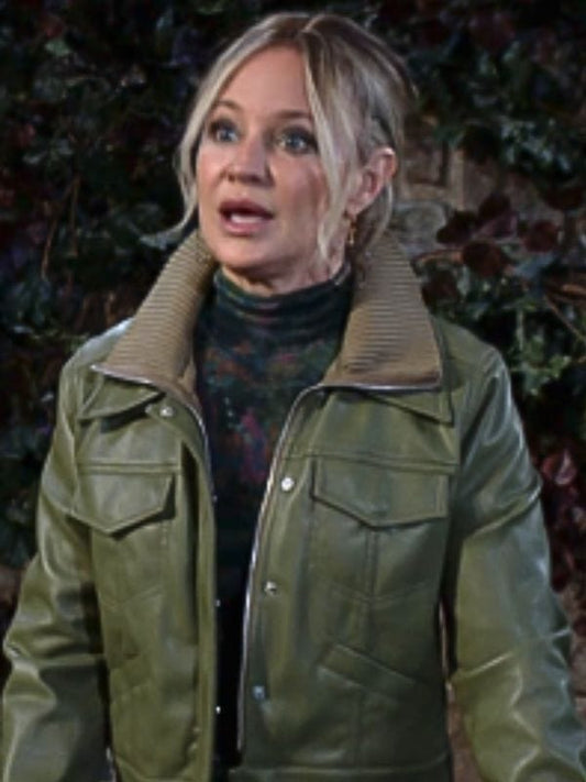 The Young and the Restless Sharon Case Green Jacket