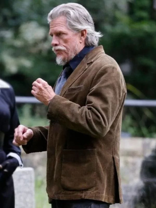 Thomas Haden Church Wake Up Dead Man 2025 Brown Blazer