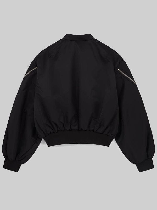 k*様 Mowalola My City Bomber jacket Timothée Chalamet Mowalola My City Bomber Jacket Black – Winter Whirl