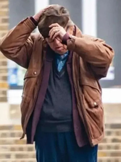 Timothy Spall Goodbye June Brown Leather Jacket