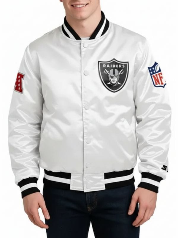 Tom Brady Las Vegas Raiders Satin Jacket