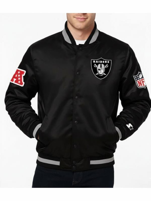 Tom Brady Las Vegas Raiders Satin Jacket
