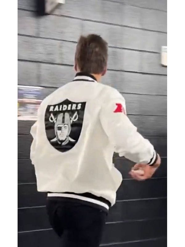 Tom Brady Las Vegas Raiders Satin Jacket