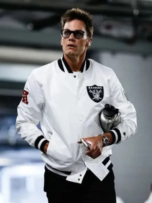Tom Brady Las Vegas Raiders Satin Jacket