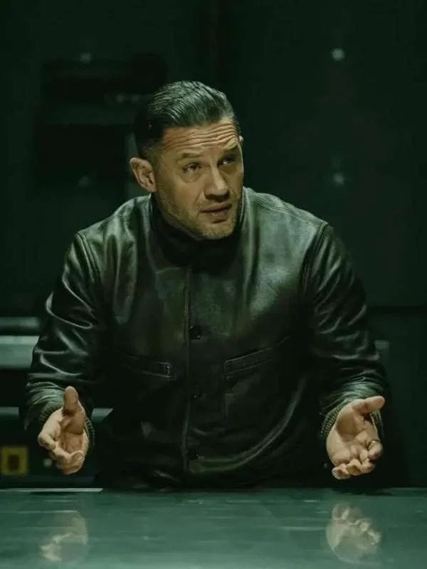 Tom Hardy MobLand Black Leather Jacket