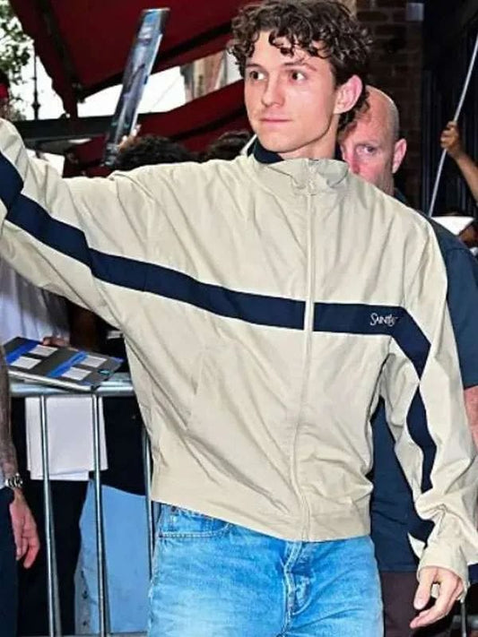Tom Holland 2026 YSL Jacket Beige
