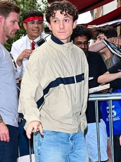 Tom Holland 2026 YSL Jacket Beige