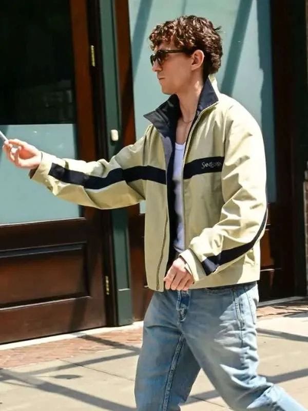 Tom Holland 2026 YSL Jacket Beige