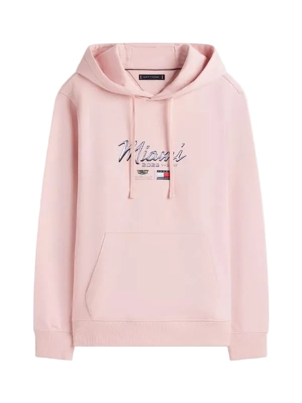 Tommy Hilfiger x Cadillac F1 Team Miami Hoodie Pink