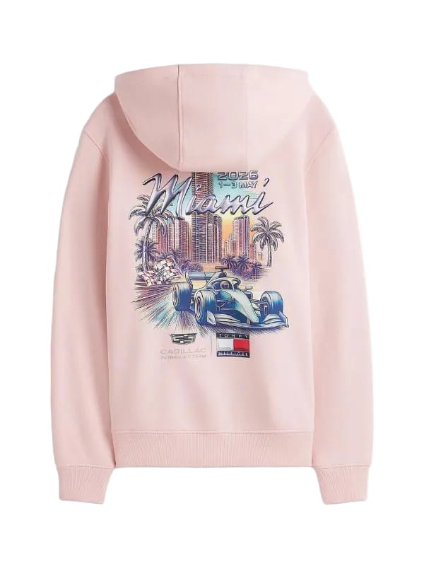 Tommy Hilfiger x Cadillac F1 Team Miami Hoodie Pink