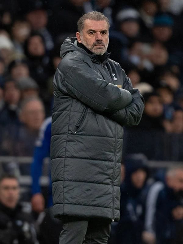 Tottenham VS Leicester City Ange Postecoglou Puffer Coat